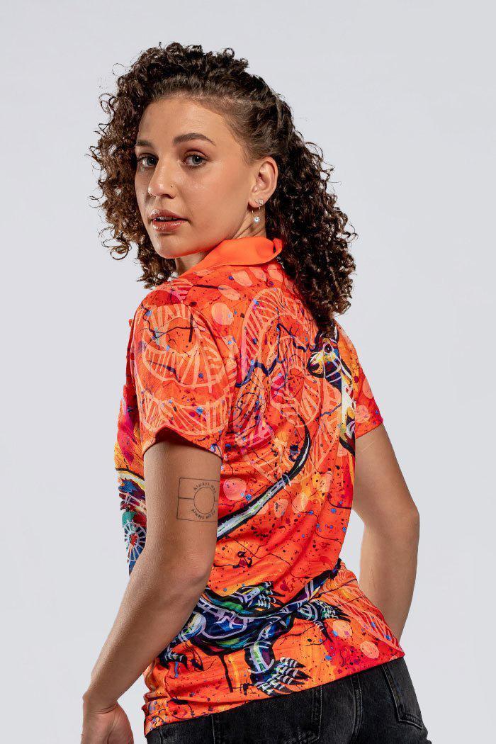 Kangaroo & Goanna Women's Fitted Polo and Mug Bundle