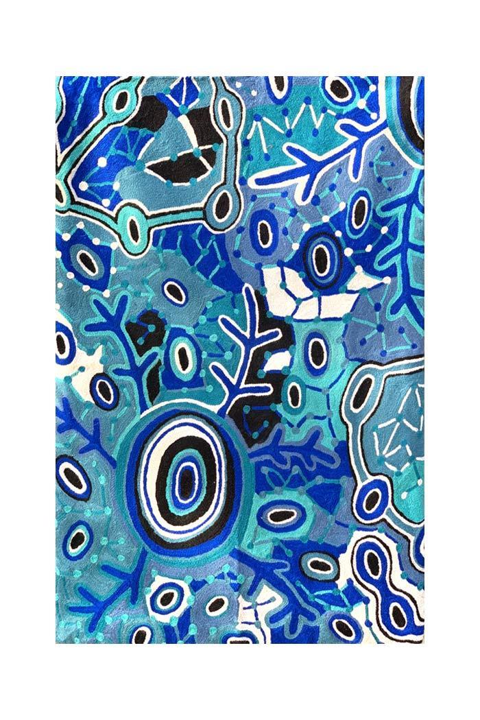 Aboriginal Art Au Online-Hudson Wool Floor Rug 2x3ft (61x91cm)-Yarn Marketplace