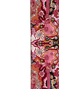 Aboriginal Art Au Online-Marks Wool Floor Runner Rug Pink 76 x 304 cm-Yarn Marketplace