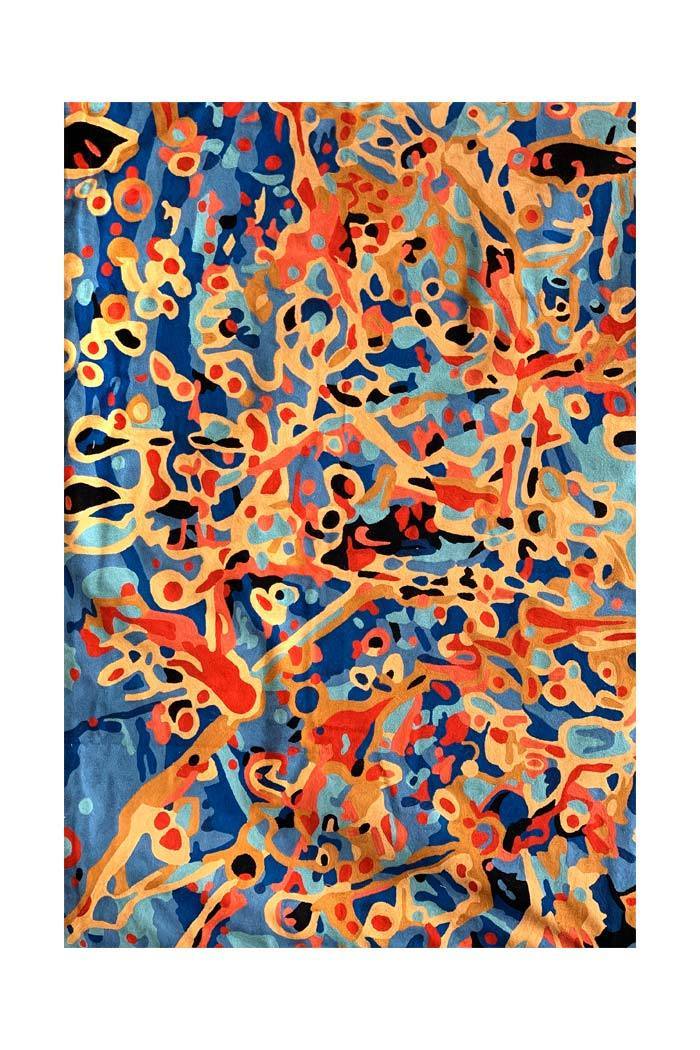 Aboriginal Art Au Online-Nelson Wool Floor Rug 3x5ft (91x152cm)-Yarn Marketplace