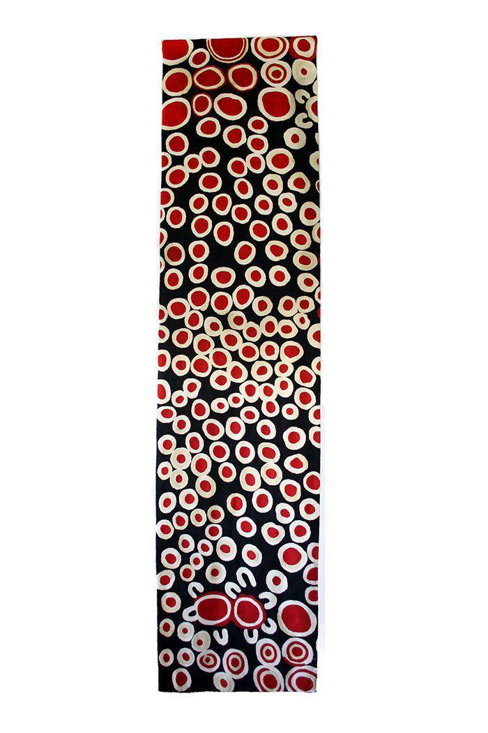 Aboriginal Art Au Online-Wati Inma - Mens Ceremony Wool Floor Runner Rug 76 x 304 cm-Yarn Marketplace