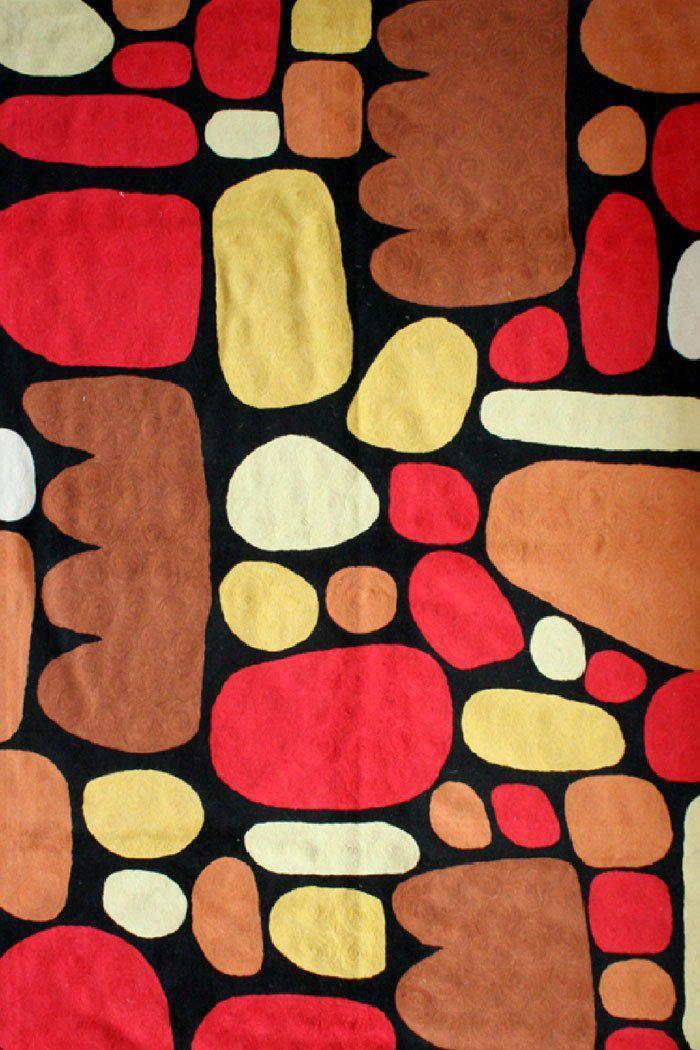 Aboriginal Art Au Online-Zimran Wool Floor Rug 2x3ft (61x91cm)-Yarn Marketplace