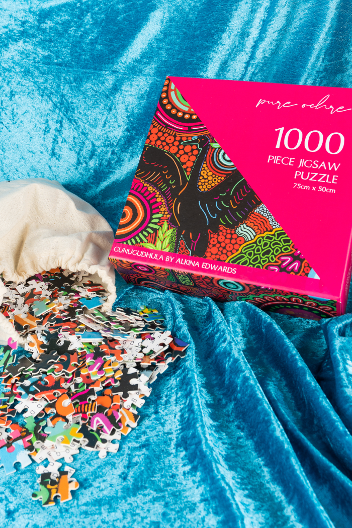 Alkina Edwards' Gunugudhula 1000 Piece Indigenous Artwork Puzzle