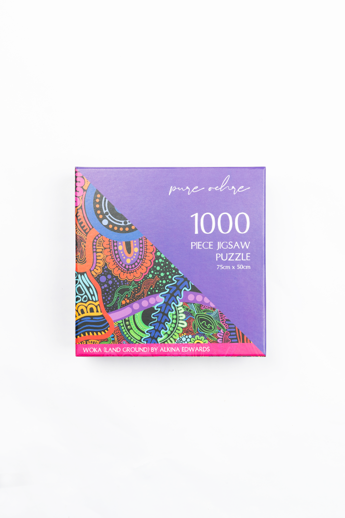 Alkina Edwards' Woka Land-Ground 1000 Piece Indigenous Artwork Puzzle