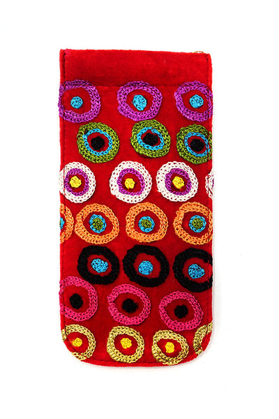 Kulyuru Embroidered Velvet Spectacles Case