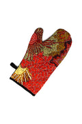 Marks Cotton Oven Mat and Mitt (Red)