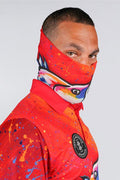 Aboriginal Art Headwear-Barramundi Dreams Bright Fishing Snood - Neck Gaiter-Yarn Marketplace