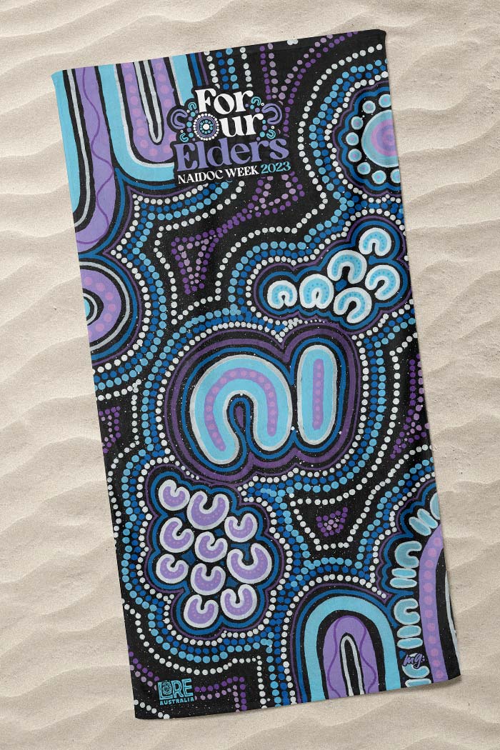 Koorrookee 'Grandmother' NAIDOC WEEK 2023 Beach Towel