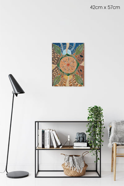 Bunya Songlines Canvas Print-Homewares-Yarn Marketplace