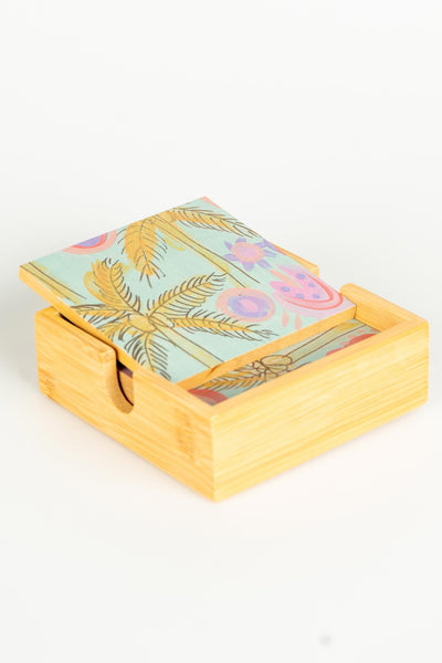 Shallows Bamboo Coaster Set (4 Pack)