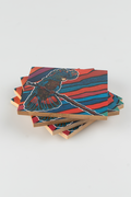 Cockatoo Firebird Bamboo Coaster Set (4 Pack)