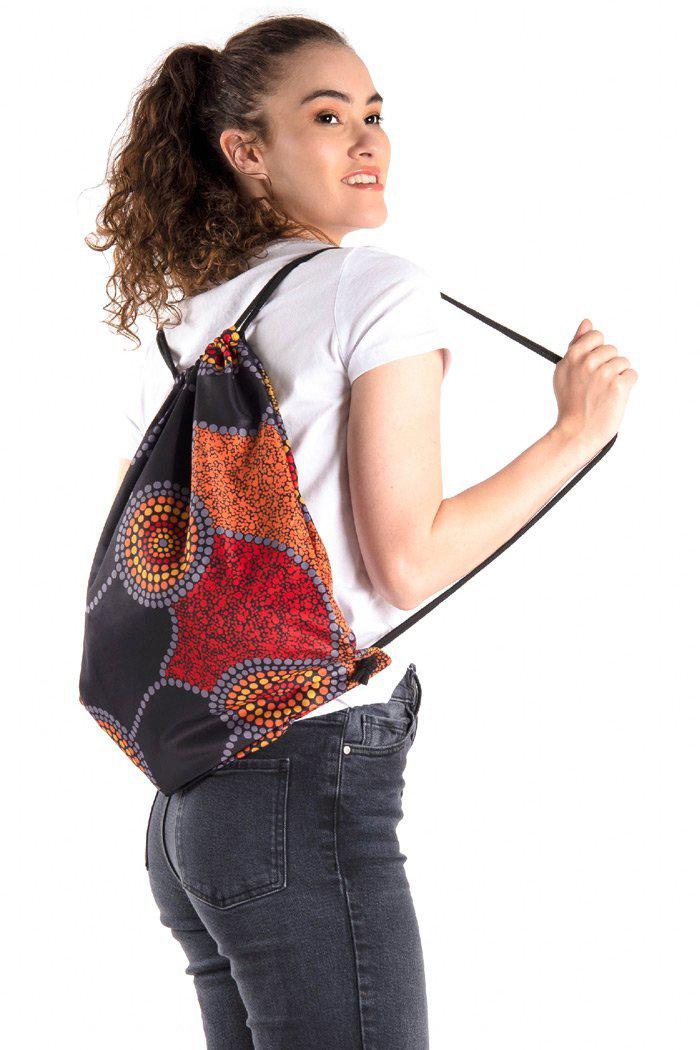 Community Unity Drawstring bag-Bags-Yarn Marketplace