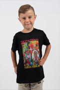 Connecting The Past To A Brighter Future NAIDOC WEEK 2023 Black Cotton Crew Neck Kids T-Shirt