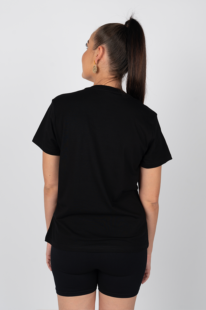 Connecting The Past To A Brighter Future NAIDOC WEEK 2023 Black Cotton Crew Neck Women's T-Shirt