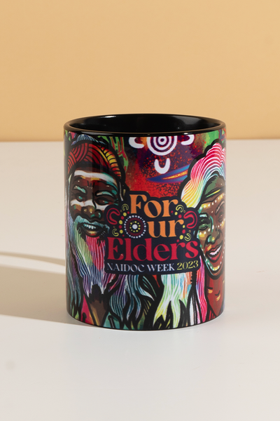 Connecting The Past To A Brighter Future NAIDOC WEEK 2023 Ceramic Coffee Mug