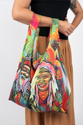 Connecting The Past To A Brighter Future NAIDOC WEEK 2023 rPET Reusable Fold-Up Shopping Bag