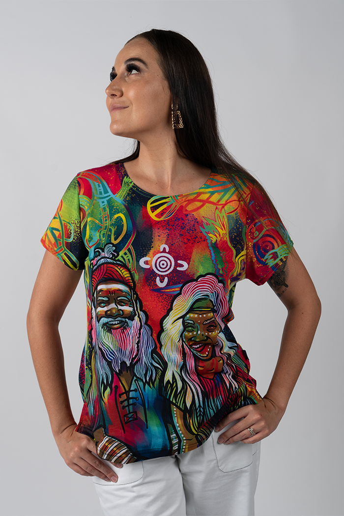 Connecting The Past To A Brighter Future NAIDOC WEEK 2023 Women's Fashion Top