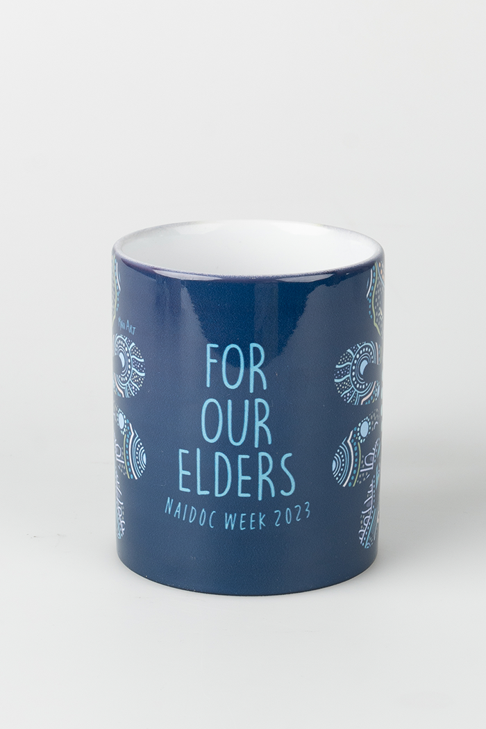 Connection Through Generations (Blue) NAIDOC WEEK 2023 Ceramic Coffee Mug