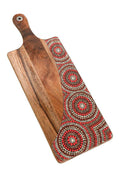 Aboriginal Art Kitchen Warehouse-Crossing Cultures Through Connection Acacia Wooden Serving Board-Yarn Marketplace