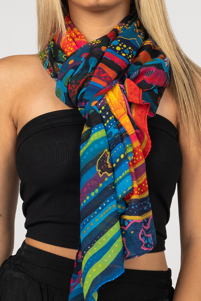 Currumbin Sunset Rectangle Chiffon Scarf