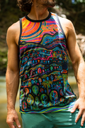 Currumbin Sunset Recycled UPF50+ Men's Singlet