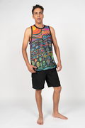 Currumbin Sunset Recycled UPF50+ Men's Singlet