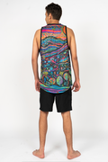 Currumbin Sunset Recycled UPF50+ Men's Singlet