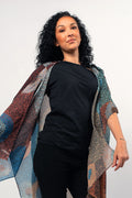 Aboriginal Art Designer Australia-Ngarlikurlangu (circles) Chiffon Shawl-Yarn Marketplace