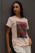 Knowledge Holders NAIDOC WEEK 2023 Pale Pink Cotton Crew Neck Women's T-Shirt