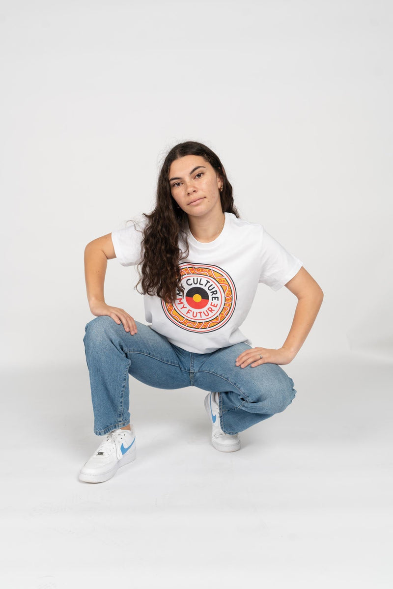 Our Bloodline White Cotton Crew Neck Women's T-Shirt