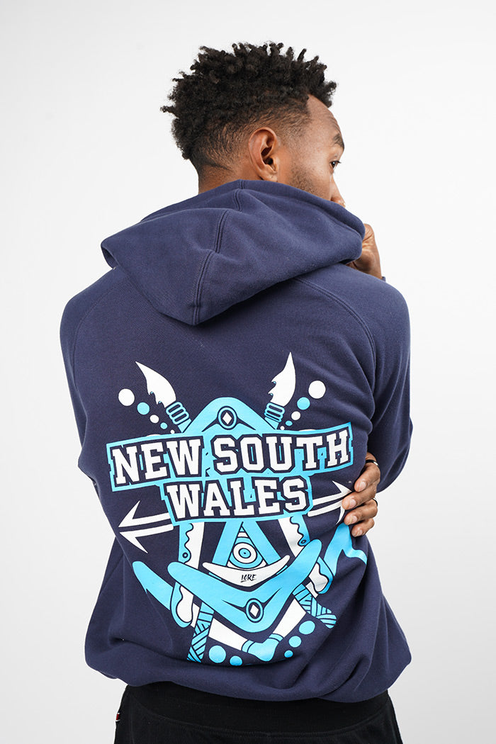 NSW Tribute Midnight Blue Premium Cotton Blend Unisex Hoodie