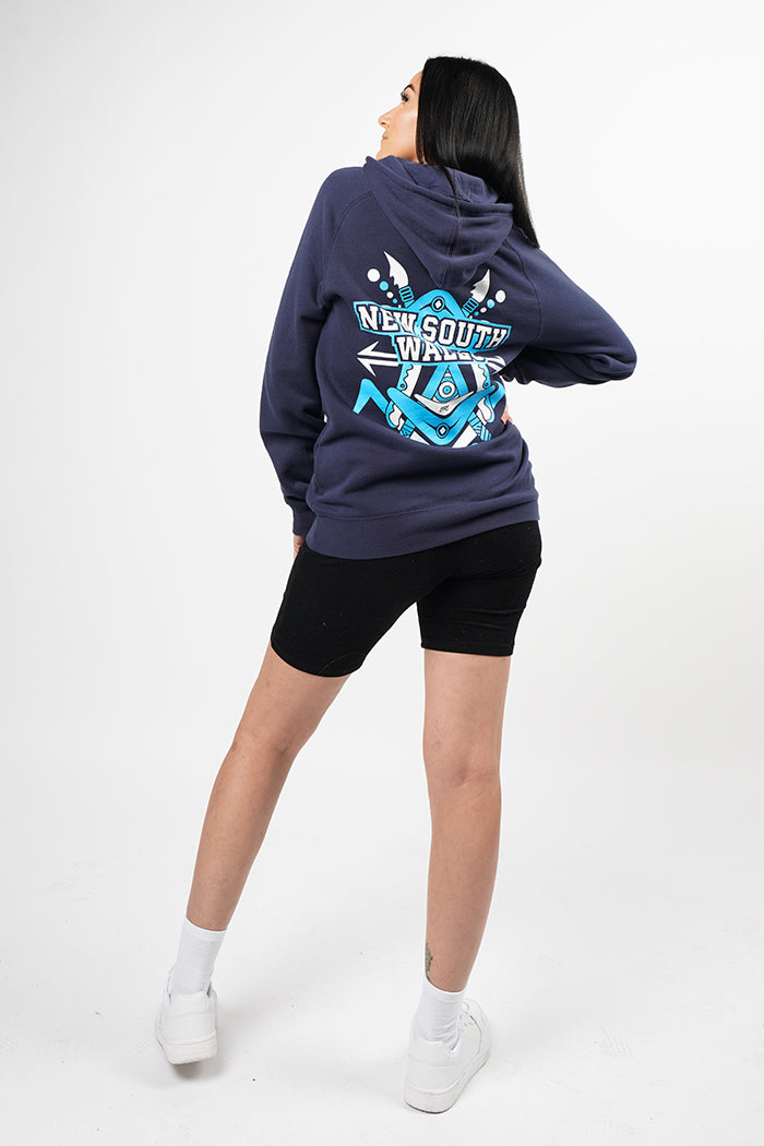 NSW Tribute Midnight Blue Premium Cotton Blend Unisex Hoodie