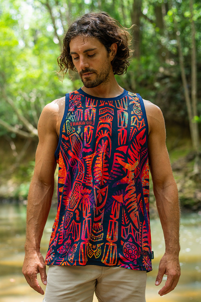 TSI Neon UPF50+ Men's Singlet