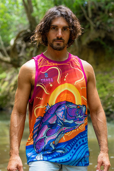 Red Dusk Barra UPF50+ Men's Singlet