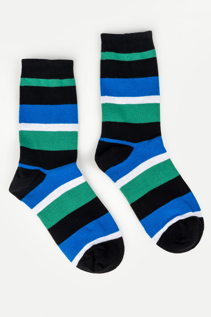 Stripes TSI Cotton Crew Socks