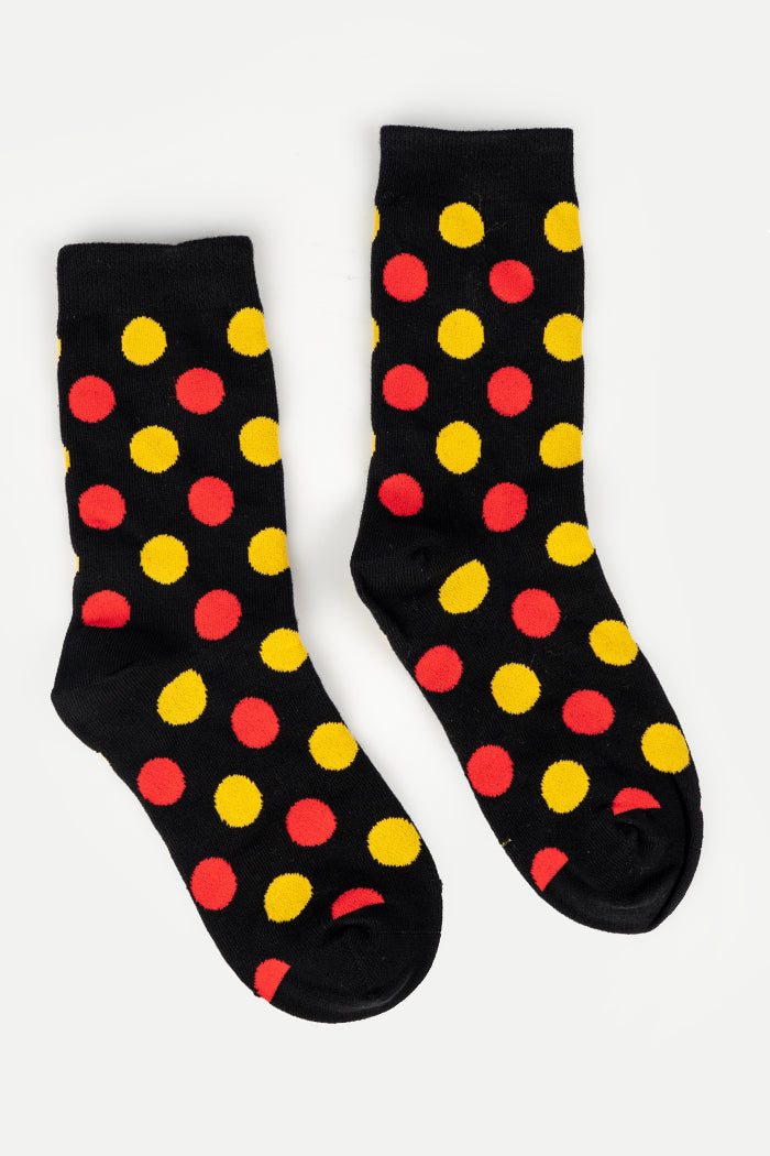 Polkadot Cotton Crew Socks