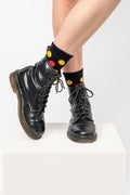 Polkadot Cotton Crew Socks