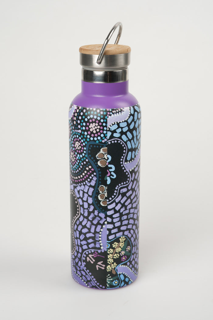 Kakadu Organics Purple Stainless Steel Water Bottle