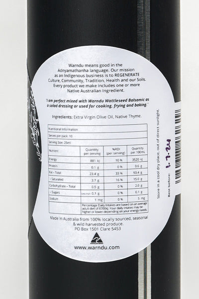 Native Thyme Olive Oil (250mL)