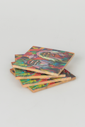 Connecting The Past To A Brighter Future NAIDOC WEEK 2023 Bamboo Coaster Set (4 Pack)