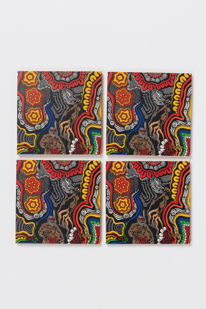 Wisdom Of Our Elders NAIDOC WEEK 2023 Bamboo Coaster Set (4 Pack)