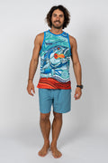 GT Popping UPF50+ Men's Singlet