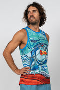 GT Popping UPF50+ Men's Singlet