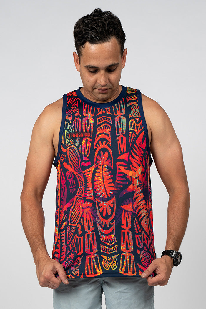 TSI Neon UPF50+ Men's Singlet