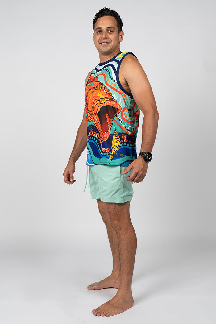 Reef King UPF50+ Men's Singlet