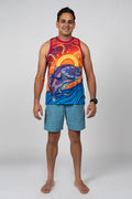 Red Dusk Barra UPF50+ Men's Singlet