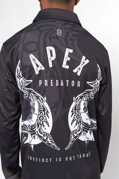 Apex Predator UPF 50 Unisex Long Sleeve Polo Shirt