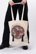 Rise Together Long Handle Natural Cotton Tote Bag