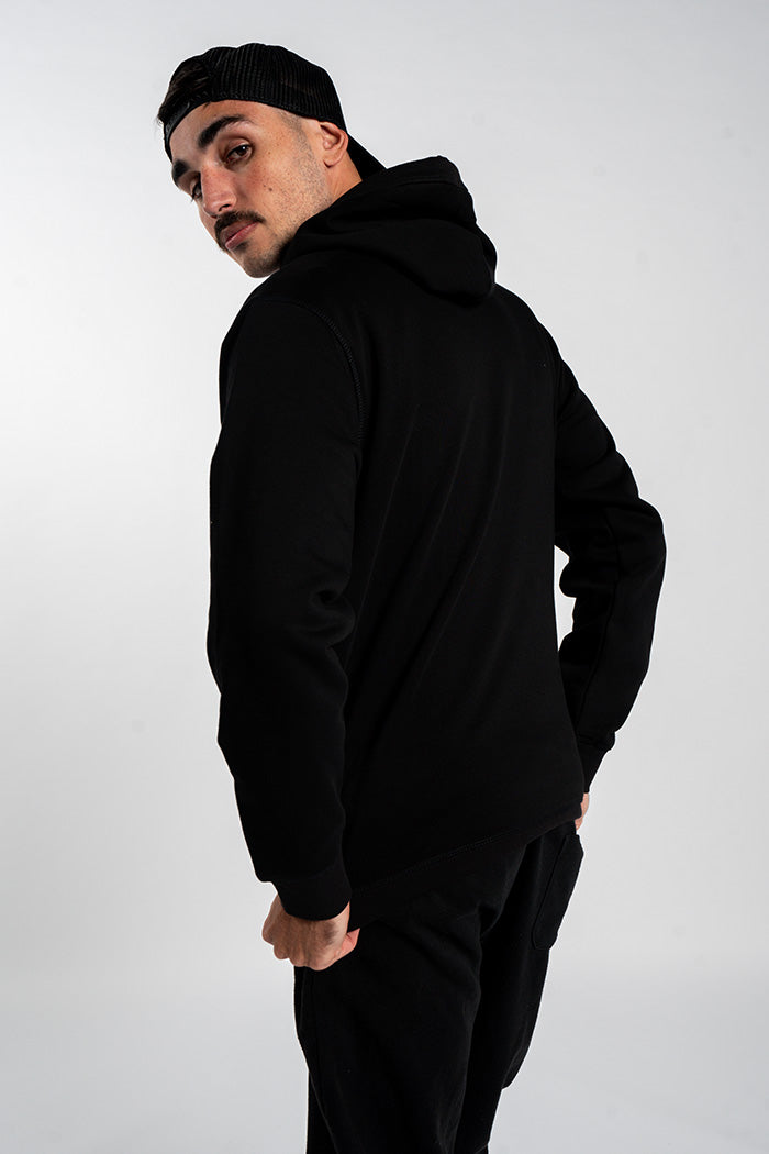 Type Originals Mono Sphere Black Premium Cotton Blend Unisex Hoodie