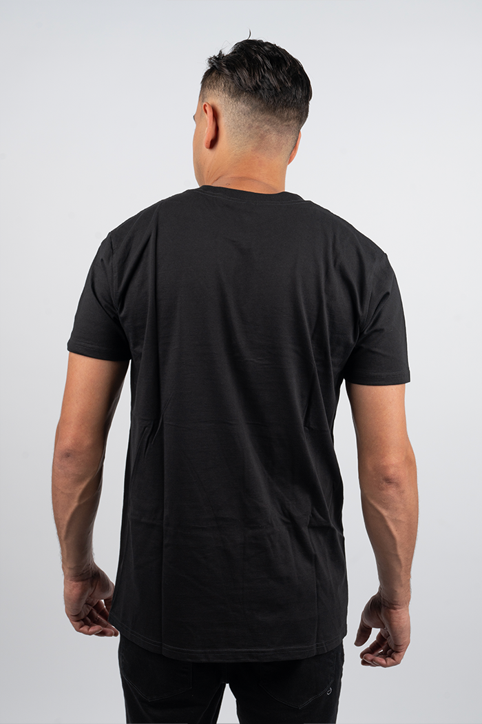 'Ngal-Gawu' Grandmother (Mother's Mum) (Monochrome Print) NAIDOC WEEK 2023 Black Cotton Crew Neck Unisex T-Shirt